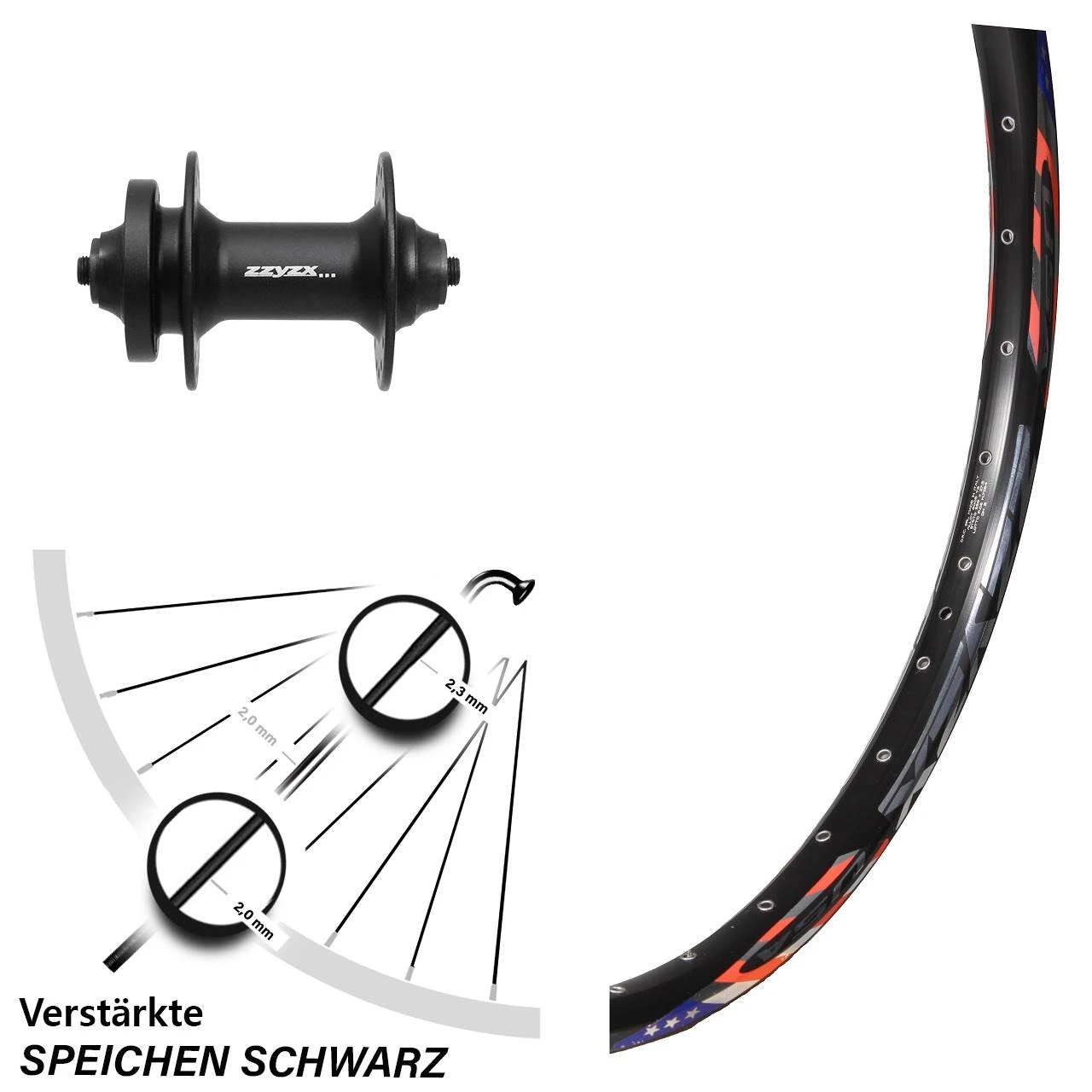 DRC ZZYZX Vorderrad 26 Zoll Mit Formula DC-21 Nabe 6-loch 5/100 Mm 3 DRC ZZYZX Vorderrad 26 Zoll Mit Formula DC-21 Nabe 6-loch 5/100 Mm