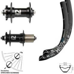 Dt-swiss Laufradsatz 27,5 Zoll DT Swiss H 522 Novatec 6-loch Nabe D041/D042 Schnellspanner