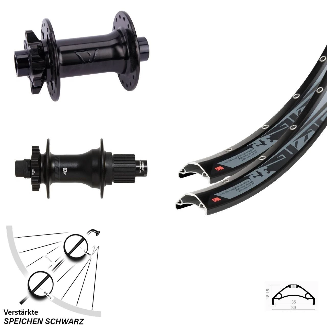 Hinterrad 29 Zoll Rodi TRYP 35-622 ETRTO Syncros 12x148 Mm Boost Micro Spline 12-fach 3 Hinterrad 29 Zoll Rodi TRYP 35-622 ETRTO Syncros 12x148 Mm Boost Micro Spline 12-fach