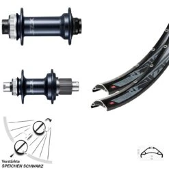 27,5+ Zoll Laufradsatz Shimano SLX Boost Centerlock 12-fach 110/148 Mm Rodi TRYP 35