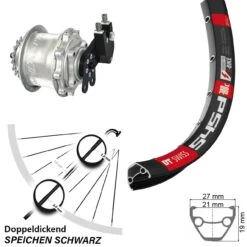 Dt-swiss Rohloff Speedhub CC DB DT Swiss 545 Hinteres Rad 26 Zoll