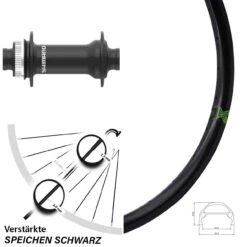 KX E-Vo 20 Zoll Shimano HB-MT410-B Centerlock-Vorderrad