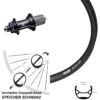 KX-GS 5x135 Centerlock Ryde Andra 321 Hinterrad 27,5 Zoll Für Schnellspanner -Fahrrad Rad Geschäft 8256824