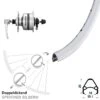 Shimano DH3N80 Nabendynamo Rodi Airline Fahrrad-Vorderrad 28 Zoll Silbern -Fahrrad Rad Geschäft 8257754