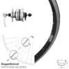 Vorderes Laufrad 28 Zoll Ryde ZAC 19 Shimano DH3N80 Nabendynamo