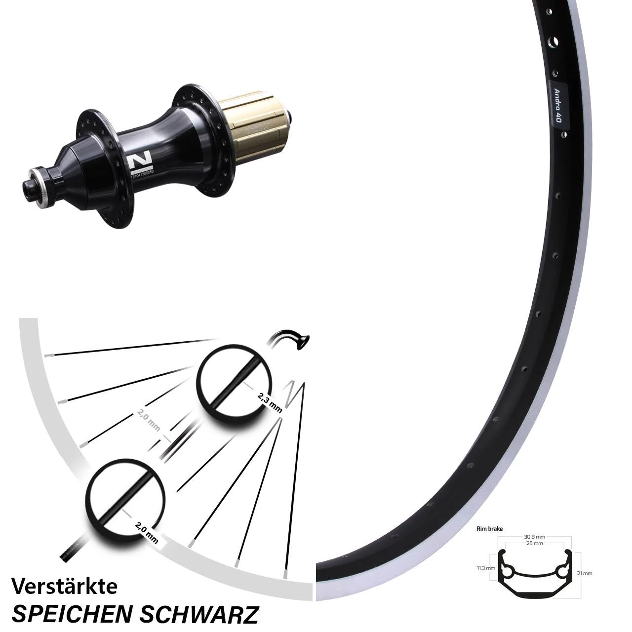 Ryde Andra 40 Hinterrad 26 Zoll Novatec Für Felgenbremse 3 Ryde Andra 40 Hinterrad 26 Zoll Novatec Für Felgenbremse
