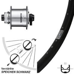 Nabendynamo Vorderrad Shimano DH-UR708-3D Ryde Andra 30 Disc 28-29 Zoll Centerlock