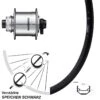Shimano DH-UR708 Ryde Andra 40 Disc Vorderrad 20 Zoll 15x100 Mm Steckachse -Fahrrad Rad Geschäft 8260349
