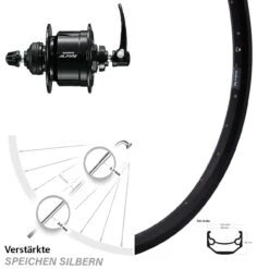 Vorderes Rad Ryde Andra 40 Disc 26 Zoll Nabendynamo Shimano Alfine