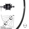 Nabendynamo Vorderrad Shimano DH-3D37 Ryde DP 19 28 Zoll Centerlock -Fahrrad Rad Geschäft 8261307