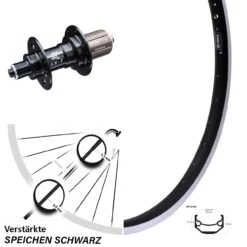 Ryde Andra 40 Hinterrad 20 Zoll Verstärkt Lastenrad KX-T Nabe 135 Mm