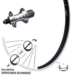 Ryde Andra 40 Hinterrad 20 Zoll Verstärkt Lastenrad Felgenbremse Mit KX-T Nabe 135 Mm