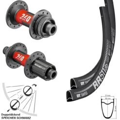 Dt-swiss Laufradsatz Road Disc 28 Zoll RR 511 DT Swiss 240 EXP Shimano Steckachse