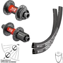 Dt-swiss 28 Zoll Road Disc Laufradsatz RR 521 DT Swiss 240 EXP Centerlock Steckachse 11-fach
